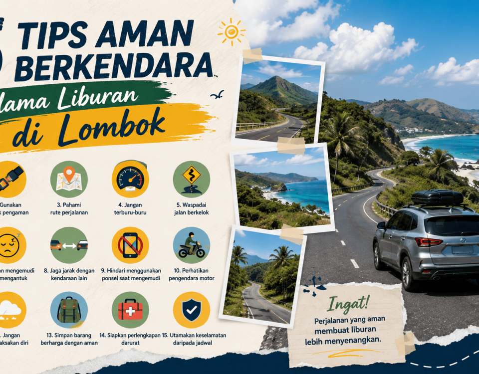 15 Tips Aman Berkendara Selama Liburan di Lombok