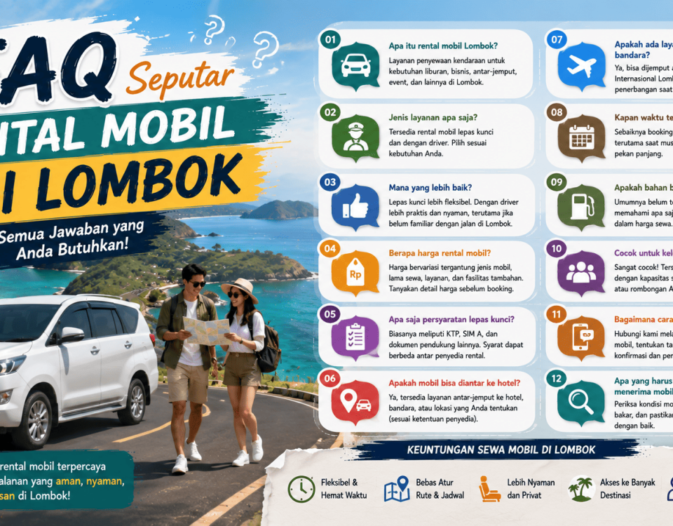 FAQ Seputar Rental Mobil di Lombok
