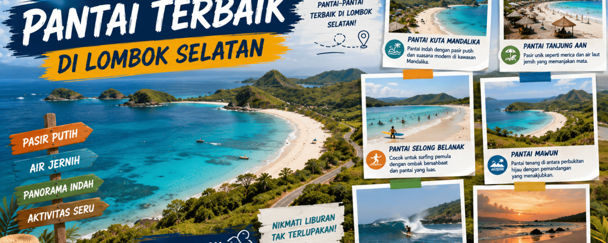 Wisata Pantai Terbaik di Lombok Selatan