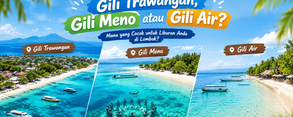 Gili Trawangan Gili Meno atau Gili Air Liburan Lombok