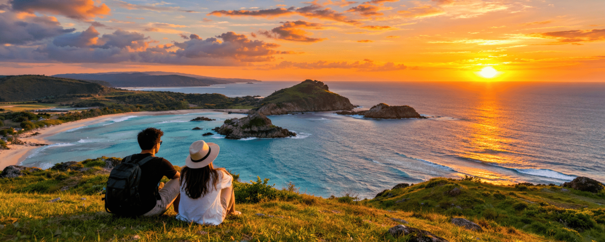 Pesona Bukit Merese Saat Sunset