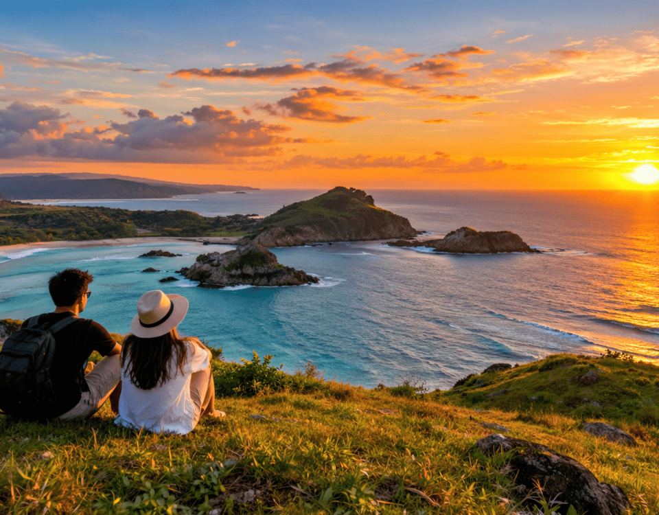 Pesona Bukit Merese Saat Sunset